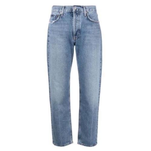 Agolde Straight Jeans Blue, Dam