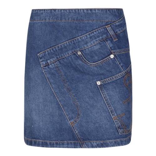 JW Anderson Denim Skirts Blue, Dam