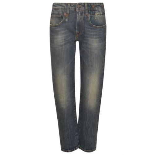 R13 Slim-fit Jeans Blue, Dam