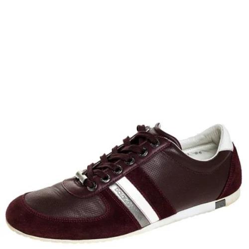 Dolce & Gabbana Pre-owned Pre-owned Laeder sneakers Red, Dam