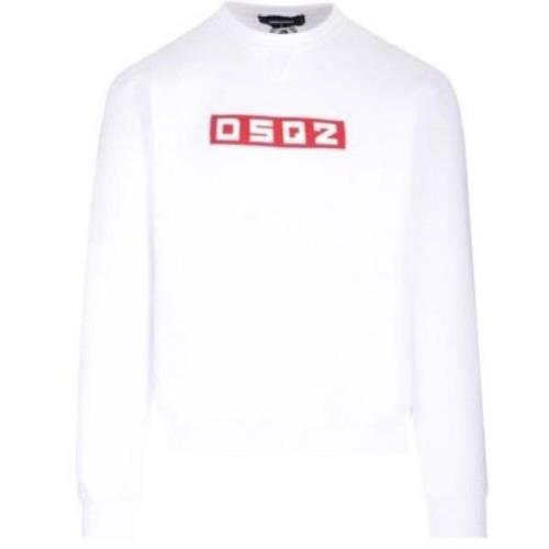 Dsquared2 Trendiga Sweaters Kollektion White, Herr