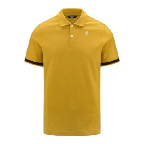 K-Way Polo Shirts Yellow, Herr