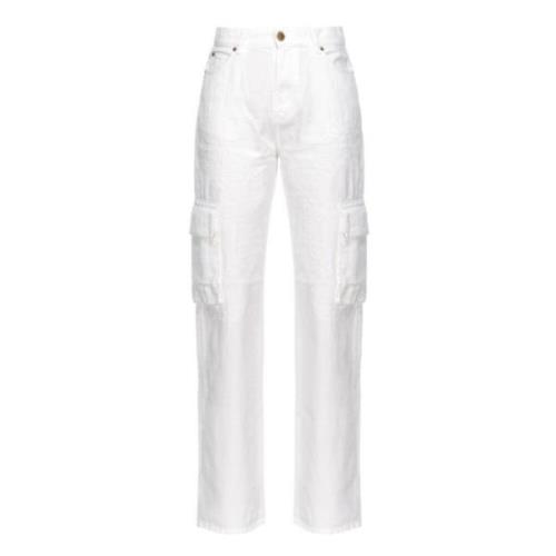 Pinko Straight Jeans White, Dam