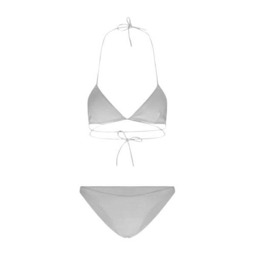 Lido Räfflad Bikini Strandkläder i Polyamid Gray, Dam