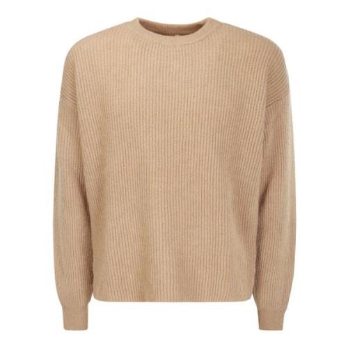 Sunflower Round-neck Knitwear Beige, Herr