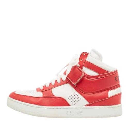 Celine Vintage Pre-owned Laeder sneakers Red, Dam