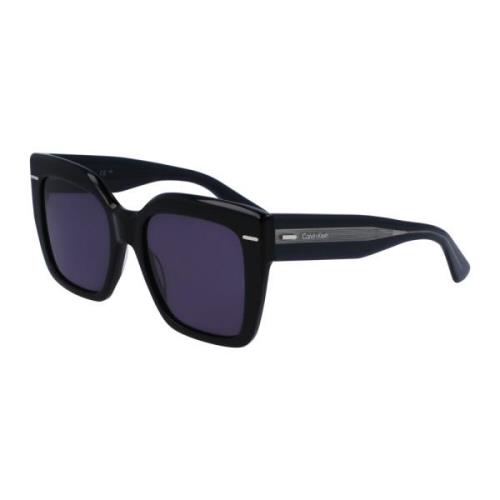 Calvin Klein Black/Grey Blue Sunglasses Multicolor, Dam