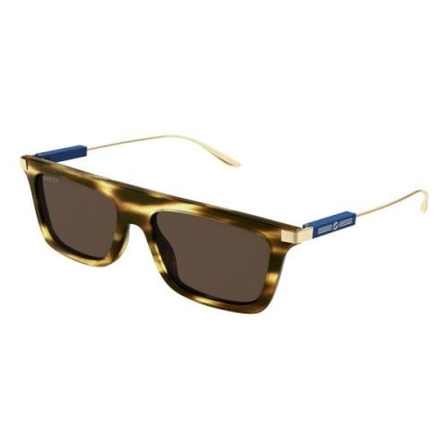 Gucci Havana/Brown Sunglasses Multicolor, Herr