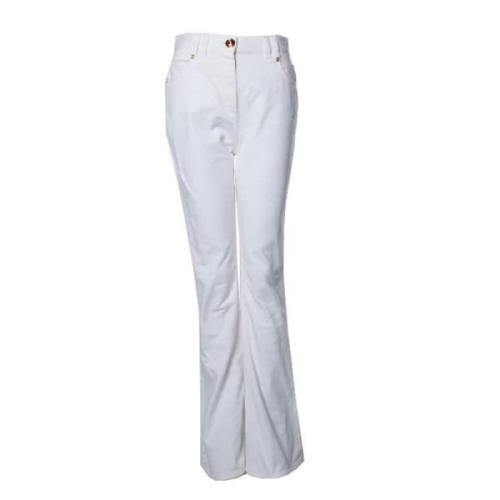 Balmain Pre-owned Pre-owned Bomull jeans White, Dam