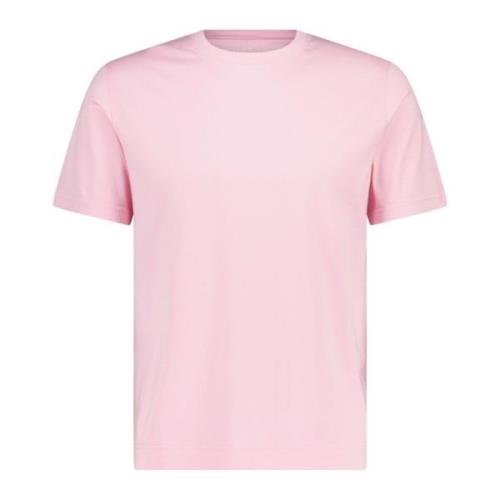 Fedeli Bomull T-shirt med rund hals Pink, Herr