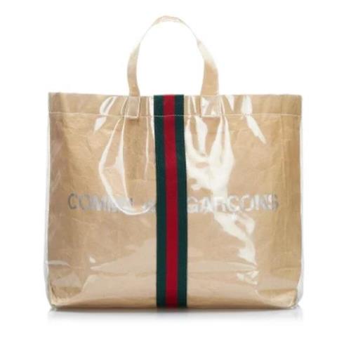 Gucci Vintage Pre-owned Canvas totevskor Brown, Dam