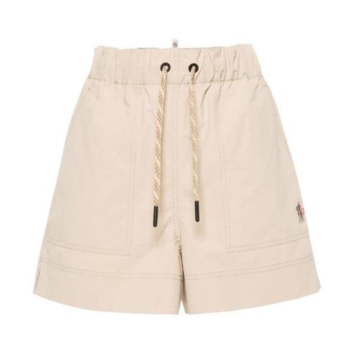 Moncler Short Shorts Beige, Dam