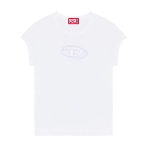 Diesel T-Shirt med utskärning White, Dam