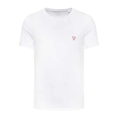 Guess Basisk Bomull T-Shirt - Vit White, Herr