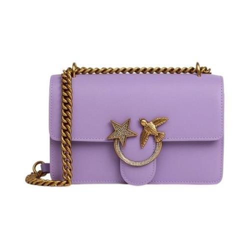 Pinko Lila Väska med Guldspänne Purple, Dam
