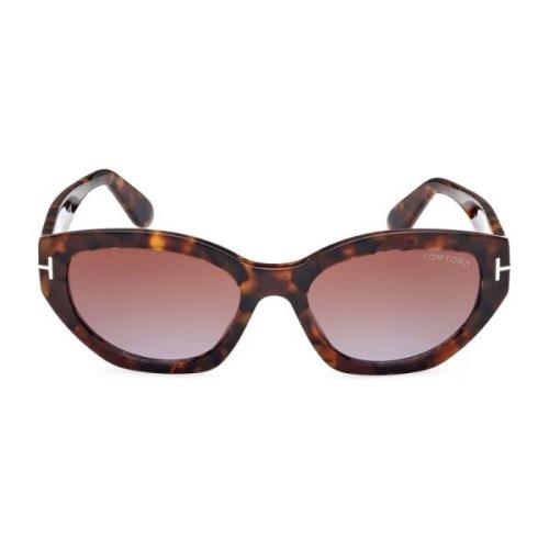 Tom Ford Geometrisk Brun Gradient Solglasögon Brown, Unisex