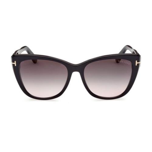 Tom Ford Cat-Eye Solglasögon Grå Gradientglas Black, Unisex