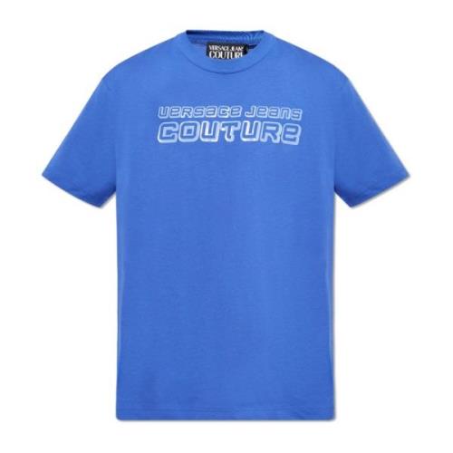 Versace Jeans Couture T-shirt med logotyp Blue, Herr