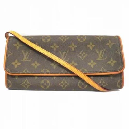 Louis Vuitton Vintage Pre-owned Canvas kuvertvskor Brown, Dam