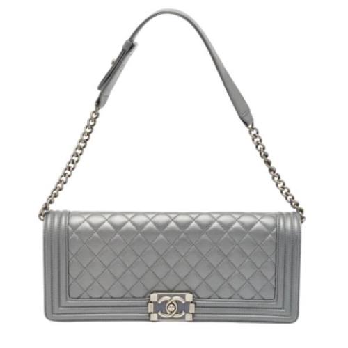 Chanel Vintage Pre-owned Laeder chanel-vskor Gray, Dam