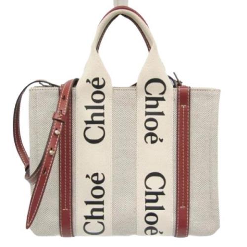 Chloé Pre-owned Pre-owned Canvas totevskor Beige, Dam
