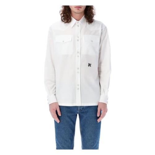 Palm Angels Casual Shirts White, Herr