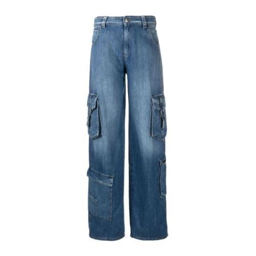 3X1 Wide Jeans Blue, Dam