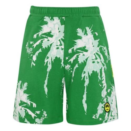 Barrow Fleece Bermuda Shorts med 3D Print Green, Herr