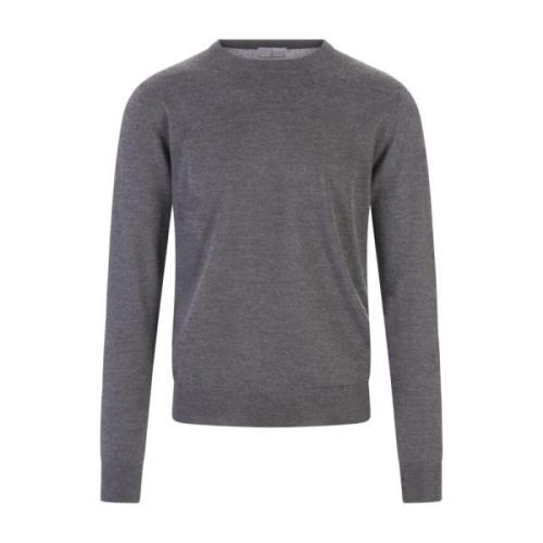 Fedeli Round-neck Knitwear Gray, Herr