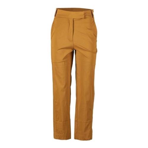 BomBoogie Wide Trousers Brown, Dam