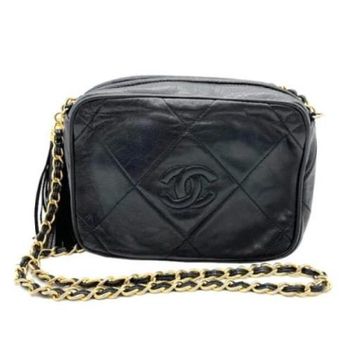 Chanel Vintage Pre-owned Laeder axelremsvskor Black, Dam