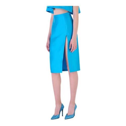 Silvian Heach Midi Skirts Blue, Dam