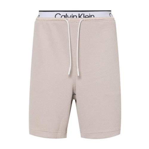 Calvin Klein Beige Sport Shorts för Män Beige, Herr