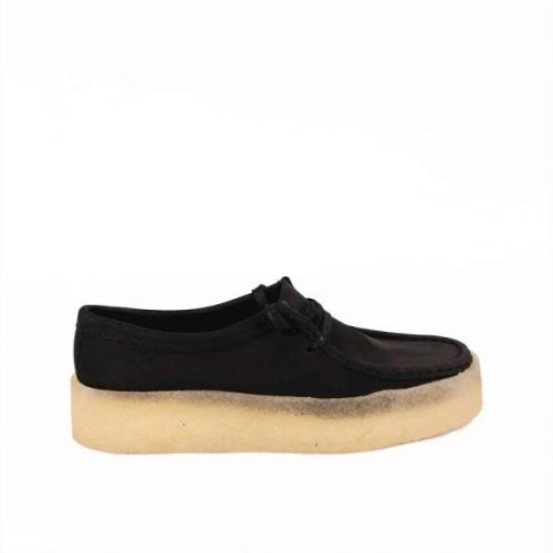 Clarks Laced Shoes Black, Dam