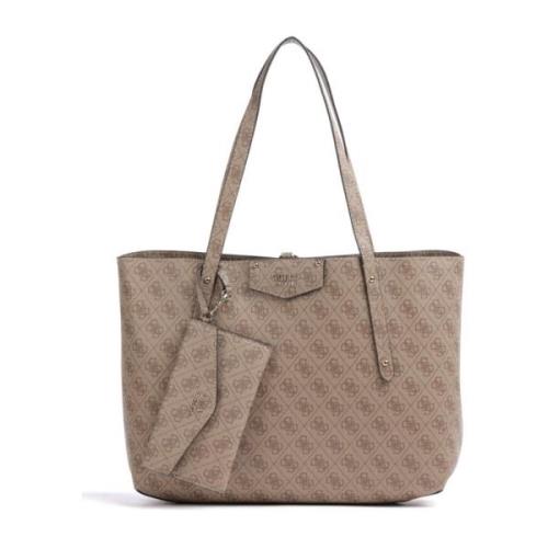 Guess Konvertibel Eco Brenton Toteväska Beige, Dam