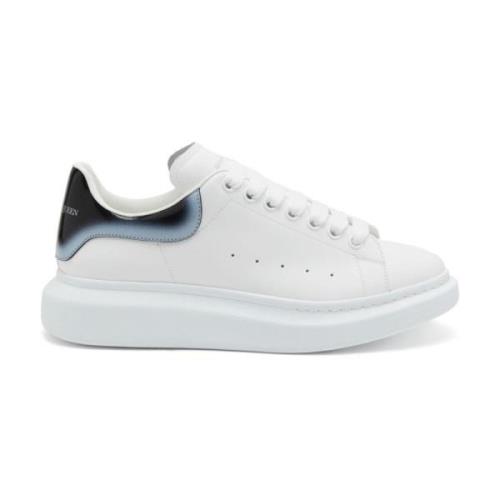 Alexander McQueen Vita Läder Låg-Top Sneakers White, Herr