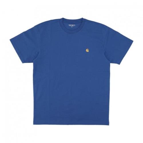 Carhartt Wip Chase T-Shirt Acapulco/Gold Streetwear Blue, Herr