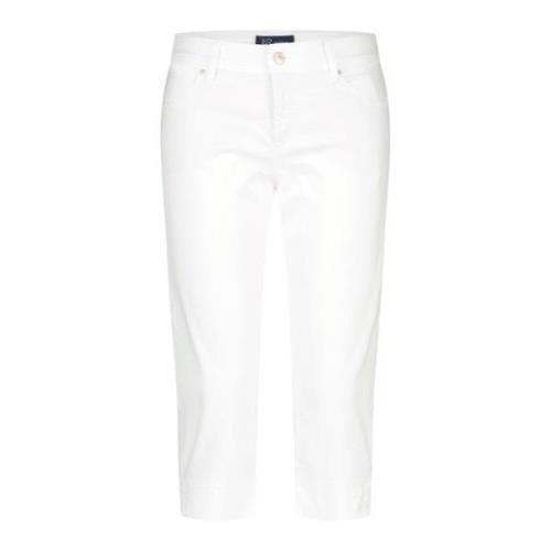 Raffaello Rossi Cropped Jeans White, Dam