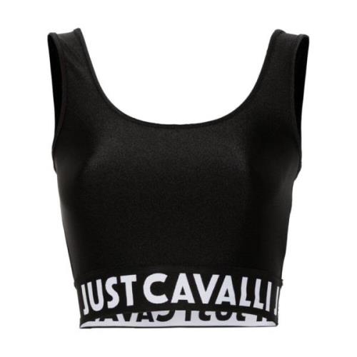 Just Cavalli Sleeveless Tops Black, Dam