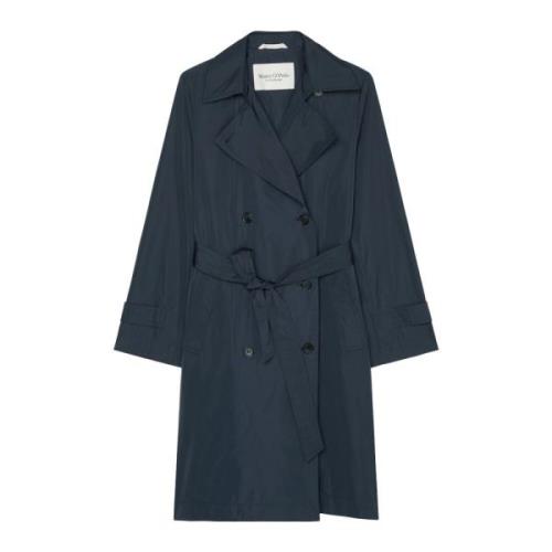 Marc O'Polo Casual Trench Coat Blue, Dam