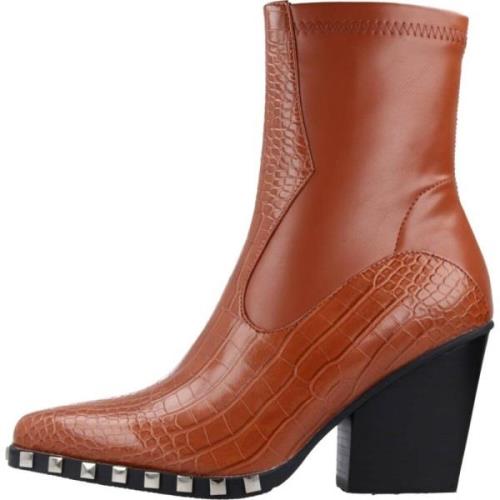 Noa Harmon Heeled Boots Brown, Dam