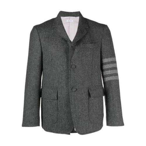 Thom Browne Grå Randig Blazer Gray, Herr