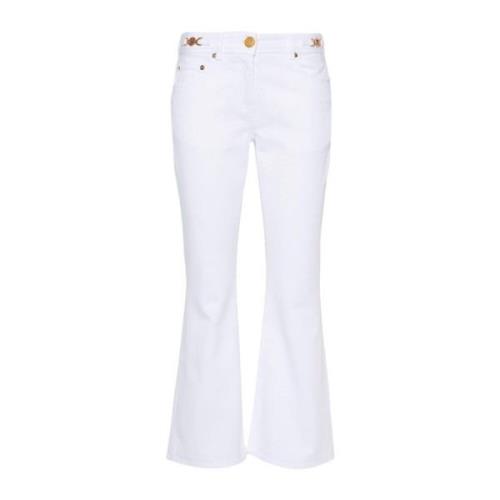 Versace Flared Jeans White, Dam