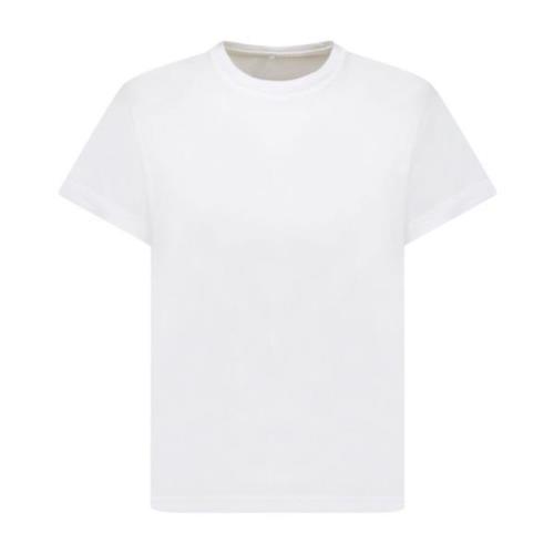 Alexander Wang Vit Bomull Logo Print T-shirt White, Dam