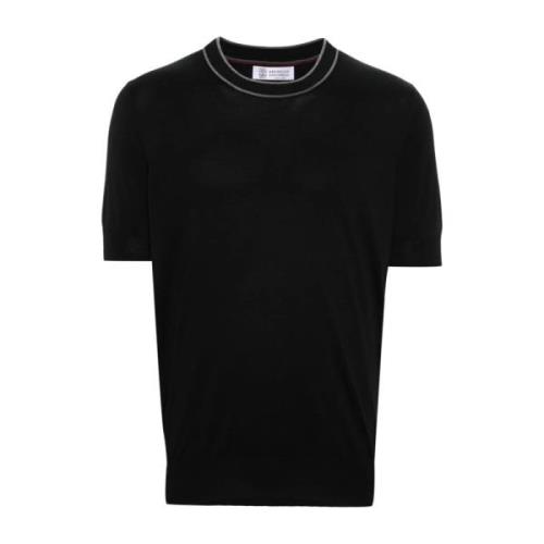 Brunello Cucinelli T-Shirts Black, Herr