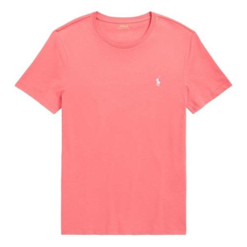 Ralph Lauren Broderad Bomull Logo T-shirt Pink, Herr