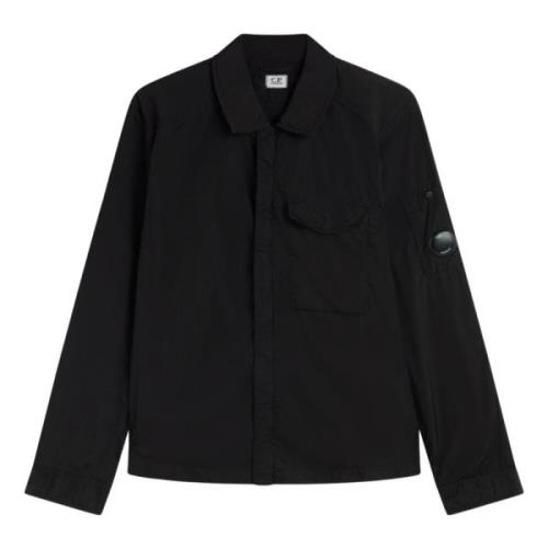 C.p. Company Chrome-R Overshirt Hooded Oversize Black, Herr