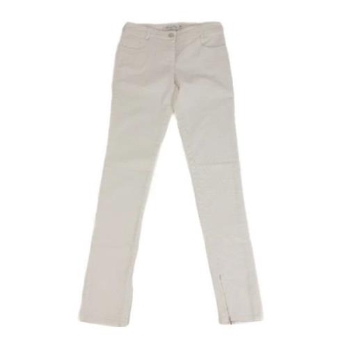 Dior Vintage Pre-owned Bomull jeans White, Dam