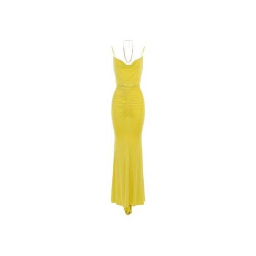 Elisabetta Franchi Maxi Dresses Yellow, Dam