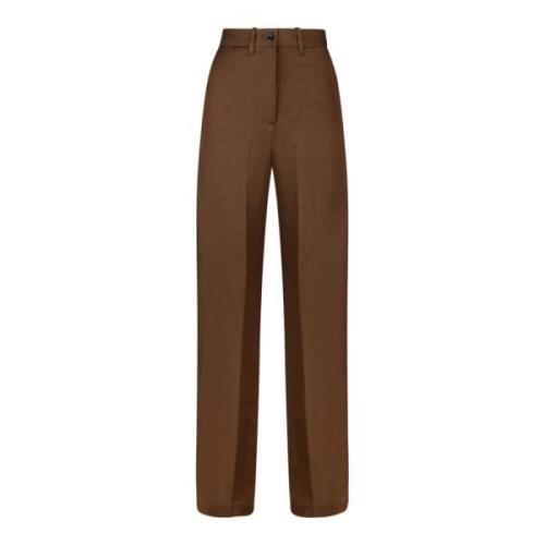Nine In The Morning Wide Trousers Brown, Dam
